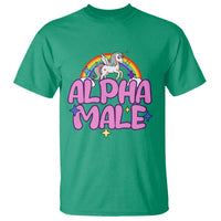 Funny Sarcastic Alpha Male T Shirt Unicorn Sarcastic Ironic Weird Y2K Humor - Wonder Print Shop