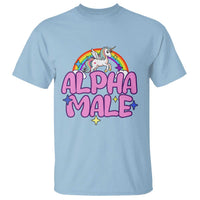 Funny Sarcastic Alpha Male T Shirt Unicorn Sarcastic Ironic Weird Y2K Humor - Wonder Print Shop