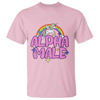 Funny Sarcastic Alpha Male T Shirt Unicorn Sarcastic Ironic Weird Y2K Humor - Wonder Print Shop