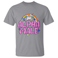 Funny Sarcastic Alpha Male T Shirt Unicorn Sarcastic Ironic Weird Y2K Humor - Wonder Print Shop