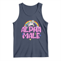 Funny Sarcastic Alpha Male Tank Top Unicorn Sarcastic Ironic Weird Y2K Humor