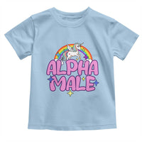 Funny Sarcastic Alpha Male Toddler T Shirt Unicorn Sarcastic Ironic Weird Y2K Humor