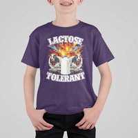 Funny Lactose Tolerant T Shirt For Kid Retro Pro-Dairy Ironic Cringe Meme