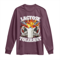 Funny Lactose Tolerant Long Sleeve Shirt Retro Pro-Dairy Ironic Cringe Meme