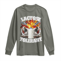 Funny Lactose Tolerant Long Sleeve Shirt Retro Pro-Dairy Ironic Cringe Meme