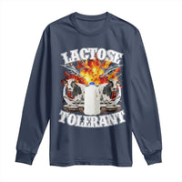 Funny Lactose Tolerant Long Sleeve Shirt Retro Pro-Dairy Ironic Cringe Meme