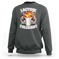 Funny Lactose Tolerant Sweatshirt Retro Pro-Dairy Ironic Cringe Meme