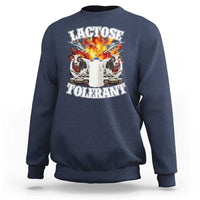 Funny Lactose Tolerant Sweatshirt Retro Pro-Dairy Ironic Cringe Meme