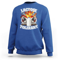 Funny Lactose Tolerant Sweatshirt Retro Pro-Dairy Ironic Cringe Meme