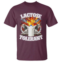 Funny Lactose Tolerant T Shirt Retro Pro-Dairy Ironic Cringe Meme