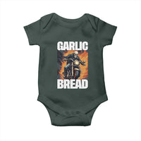 Skeleton Meme Baby Onesie Garlic Bread Flaming Biker On Fire Funny Edgy Hard Cringe
