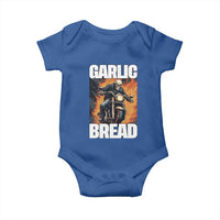 Skeleton Meme Baby Onesie Garlic Bread Flaming Biker On Fire Funny Edgy Hard Cringe