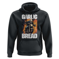Skeleton Meme Hoodie Garlic Bread Flaming Biker On Fire Funny Edgy Hard Cringe