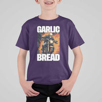 Skeleton Meme T Shirt For Kid Garlic Bread Flaming Biker On Fire Funny Edgy Hard Cringe