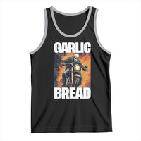 Skeleton Meme Tank Top Garlic Bread Flaming Biker On Fire Funny Edgy Hard Cringe