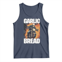 Skeleton Meme Tank Top Garlic Bread Flaming Biker On Fire Funny Edgy Hard Cringe
