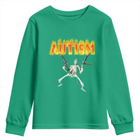Autism Skeleton Youth Sweatshirt Funny Oddly Specific Dank Meme - Wonder Print Shop