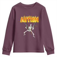 Autism Skeleton Youth Sweatshirt Funny Oddly Specific Dank Meme - Wonder Print Shop
