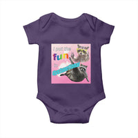 Funny Raccoon Meme Baby Onesie I Put The Fun In Dysfunctional