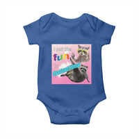 Funny Raccoon Meme Baby Onesie I Put The Fun In Dysfunctional