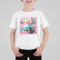 Funny Raccoon Meme T Shirt For Kid I Put The Fun In Dysfunctional