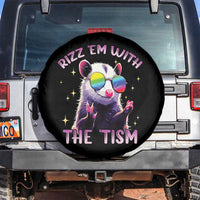 Funny Autism Opossum Spare Tire Cover Rizz Em With The Tism Meme Autistic