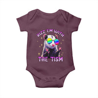 Funny Autism Opossum Baby Onesie Rizz Em With The Tism Meme Autistic