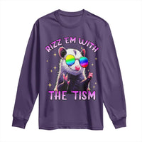 Funny Autism Opossum Long Sleeve Shirt Rizz Em With The Tism Meme Autistic