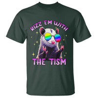 Funny Autism Opossum T Shirt Rizz Em With The Tism Meme Autistic