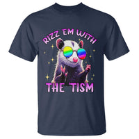Funny Autism Opossum T Shirt Rizz Em With The Tism Meme Autistic