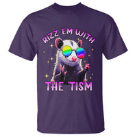 Funny Autism Opossum T Shirt Rizz Em With The Tism Meme Autistic