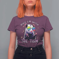 Funny Autism Opossum T Shirt For Women Rizz Em With The Tism Meme Autistic