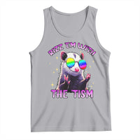 Funny Autism Opossum Tank Top Rizz Em With The Tism Meme Autistic