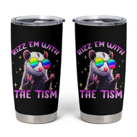 Funny Autism Opossum Tumbler Cup Rizz Em With The Tism Meme Autistic