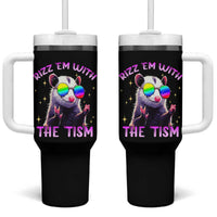 Funny Autism Opossum Tumbler With Handle Rizz Em With The Tism Meme Autistic