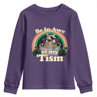 Autism Funny Raccoon Youth Sweatshirt Be In Awe Of My 'Tism Meme Autistic