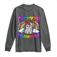 Chlamydia Survivor Cat Meme Long Sleeve Shirt Funny Y2K Inappropriate Humor
