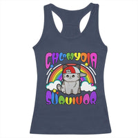 Chlamydia Survivor Cat Meme Racerback Tank Top Funny Y2K Inappropriate Humor