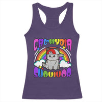 Chlamydia Survivor Cat Meme Racerback Tank Top Funny Y2K Inappropriate Humor