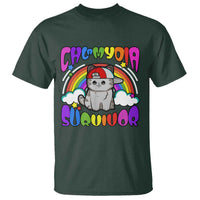 Chlamydia Survivor Cat Meme T Shirt Funny Y2K Inappropriate Humor - Wonder Print Shop