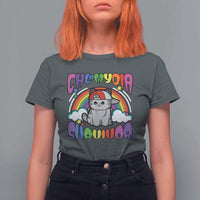 Chlamydia Survivor Cat Meme T Shirt For Women Funny Y2K Inappropriate Humor - Wonder Print Shop