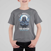 Funny Alpha Wolf Meme T Shirt For Kid I'll Protect You Kitten No Matter What Literally Me Male Werewolf - Wonder Print Shop