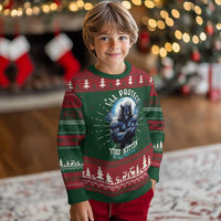 Funny Alpha Wolf Meme Ugly Christmas Sweater I'll Protect You Kitten No Matter What Literally Me Male Werewolf - Wonder Print Shop