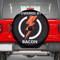 Funny Bacon Lover Spare Tire Cover Powered By Bacon Cured Pork Master