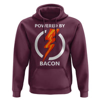 Funny Bacon Lover Hoodie Powered By Bacon Cured Pork Master