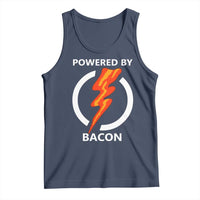 Funny Bacon Lover Tank Top Powered By Bacon Cured Pork Master