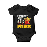 Funny French Fries Baby Onesie I Thought You Said Extra Fries Fast Food Fry Lover