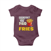 Funny French Fries Baby Onesie I Thought You Said Extra Fries Fast Food Fry Lover