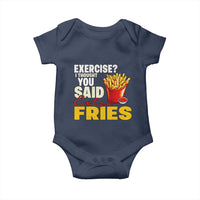 Funny French Fries Baby Onesie I Thought You Said Extra Fries Fast Food Fry Lover