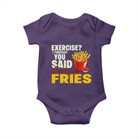 Funny French Fries Baby Onesie I Thought You Said Extra Fries Fast Food Fry Lover